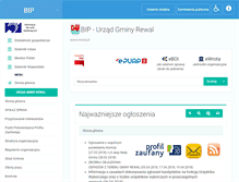 Tablet Screenshot of bip.rewal.pl
