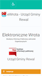 Mobile Screenshot of e-wrota.rewal.pl