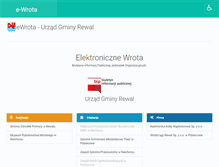 Tablet Screenshot of e-wrota.rewal.pl
